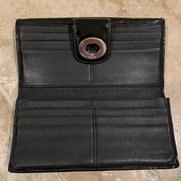 Black Coach Wallet - Picture 3 of 6